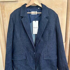 Aritzia Babaton Adaptation Relaxed Fit Denim blazer (LARGE, NWT)